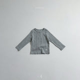 [atomeme] Creme ribbed tee