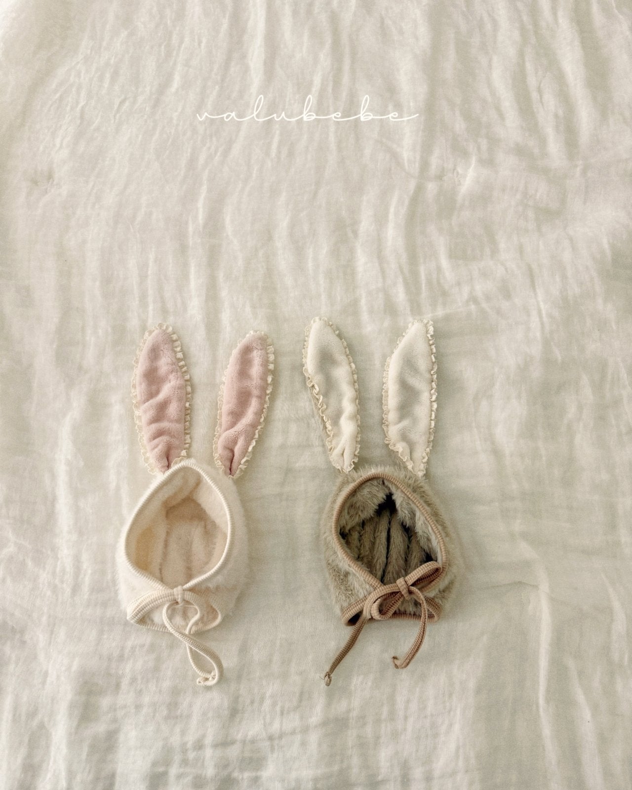 ［valubebe］Bunny fur bonnet (baby)