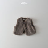 ［LINDO］Betty fur ribbon vest