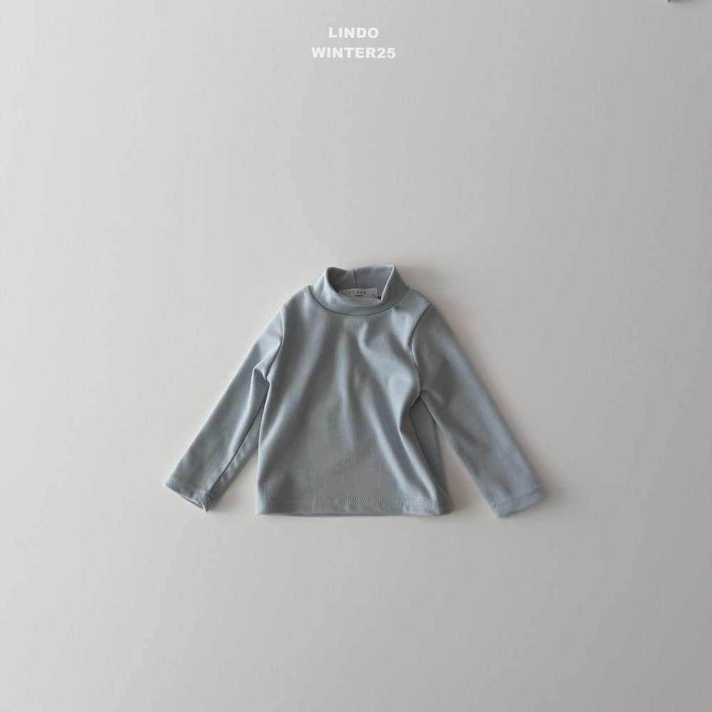 ［LINDO］Basic half neck tee