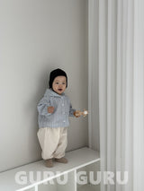 ［guru guru］Stripe hood shirt (baby & kids)