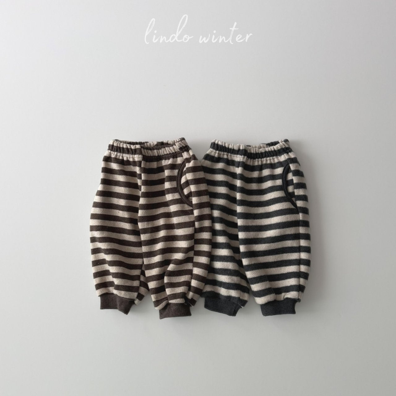 ［LINDO］Luke stripe jpgger pants