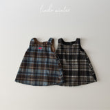 ［LINDO］Milk square one-piece (check)