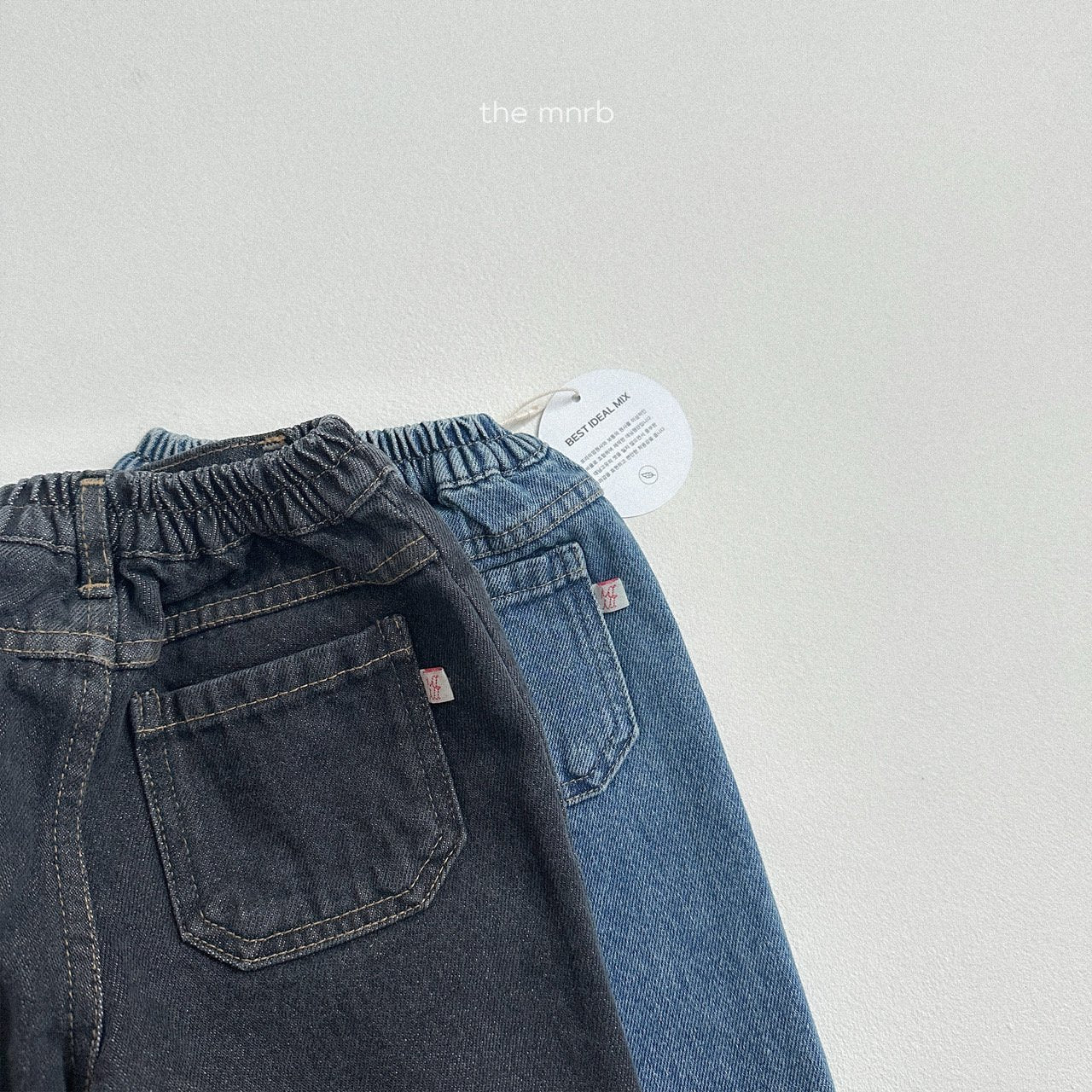 [minirobe] Autumn pocket denim pants