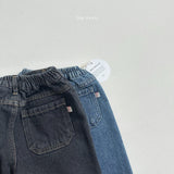 [minirobe] Autumn pocket denim pants