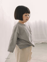 ［MELMEL］Striped daily tee