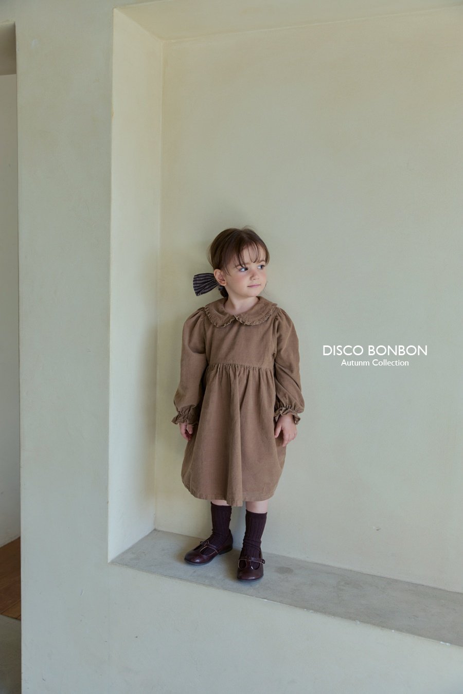 ［DISCO BONBON］Latte corduroy one-piece