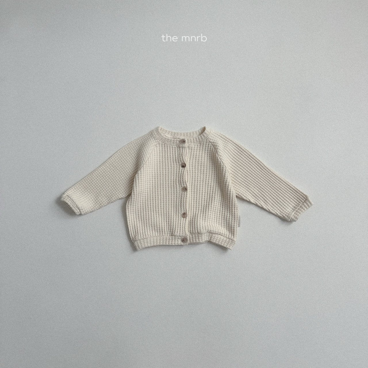 [minirobe] Butter waffle cardigan