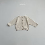 [minirobe] Butter waffle cardigan