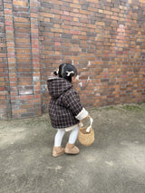 ［mimi market］Check boa jumper