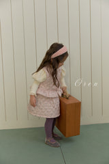 ［OREN］Rose padding vest & skirt set