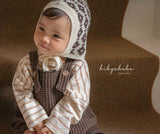 ［HIBYEBEBE］Jacquard knit set (tops & bonnet)