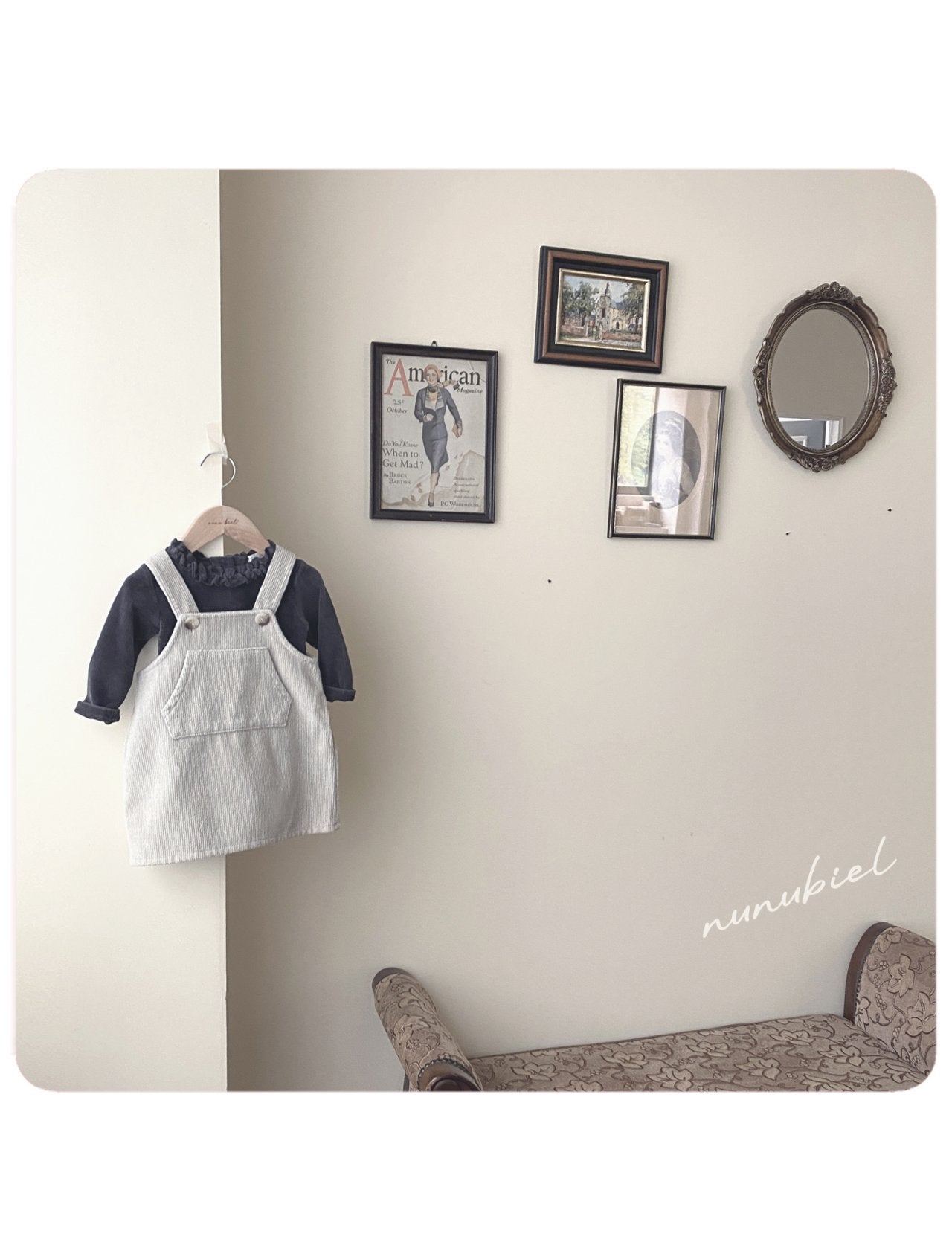 ［nunubiel］Corduroy one-piece