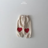 ［LINDO］Big heart jogger pants