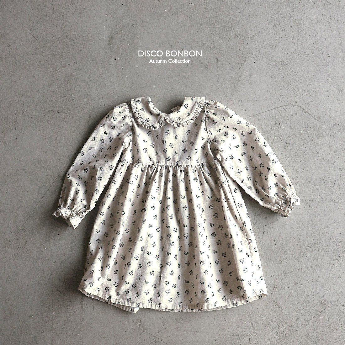 ［DISCO BONBON］Baba flower corduroy one-piece