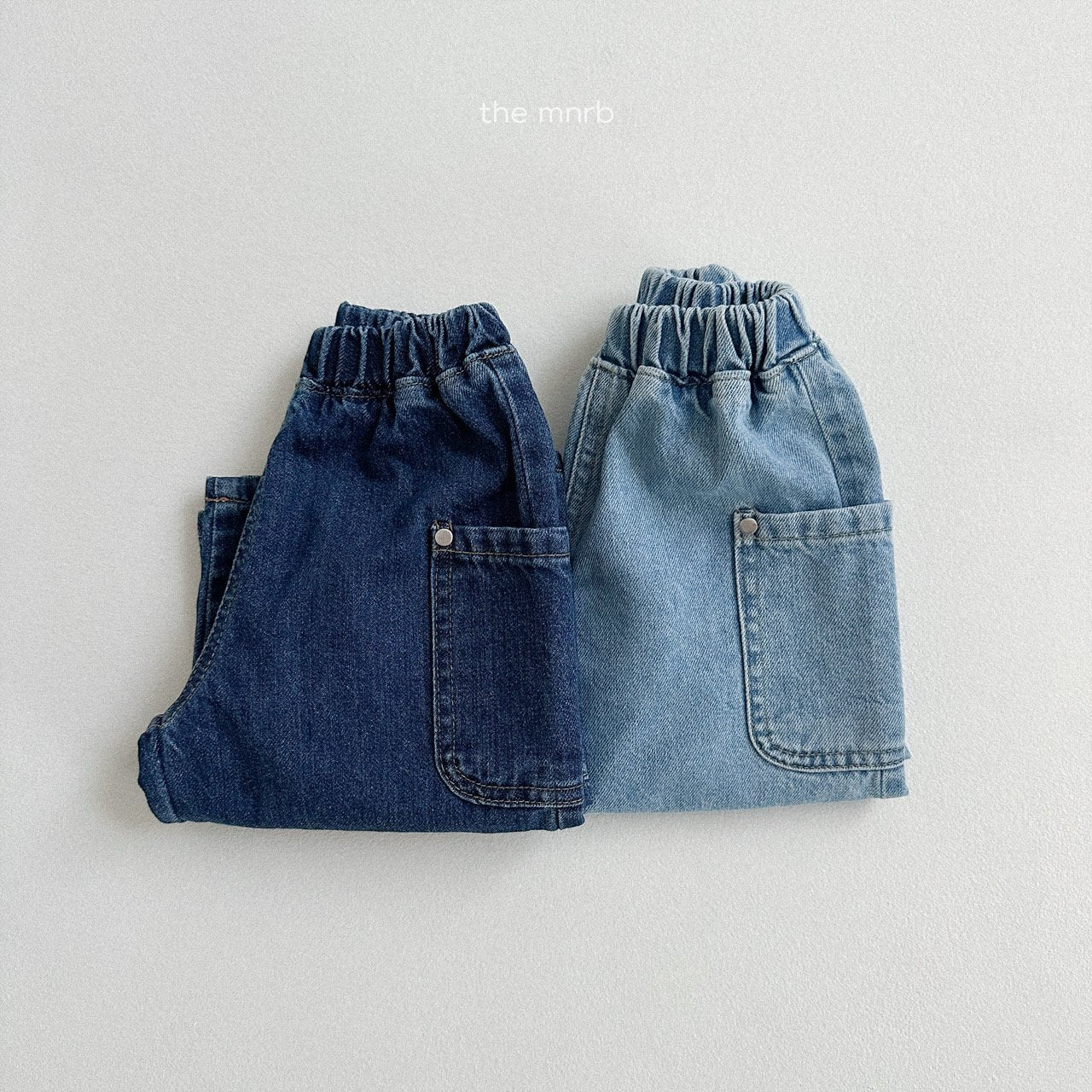[minirobe] Side denim pants