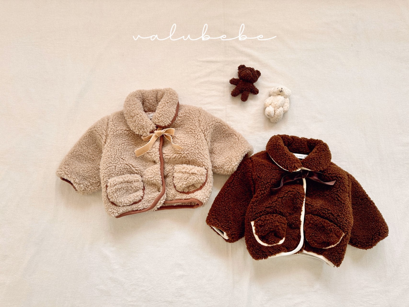 ［valubebe］Merry ribbon boa jacket (baby)