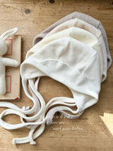 ［monbebe］Cotton velvet bonnet