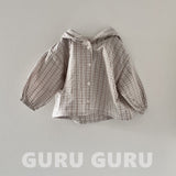 ［guru guru］Stripe hood shirt (baby & kids)