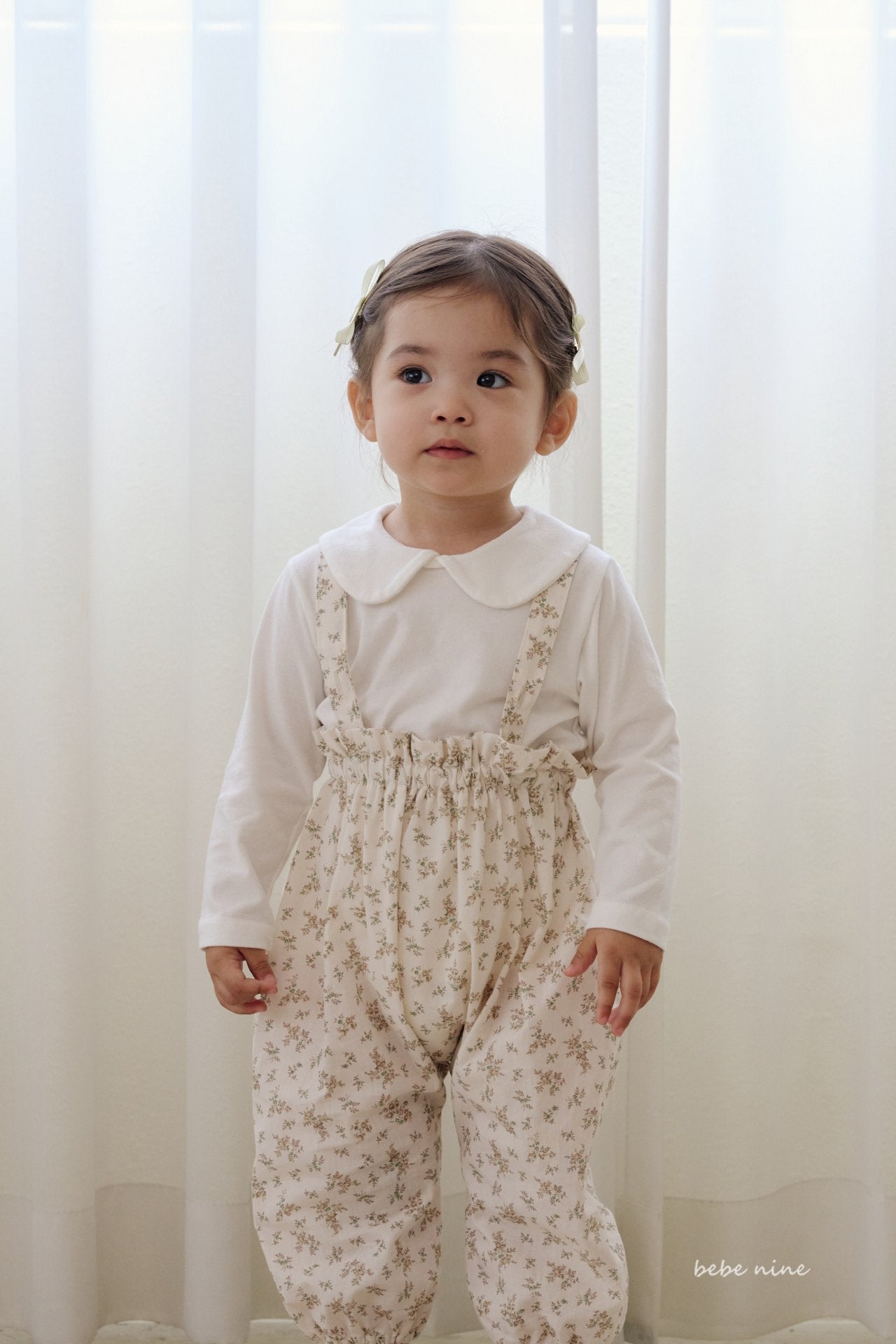 ［bebenine］Flower Overall Pants
