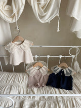 ［bebe holic］Puppy lace collar tops