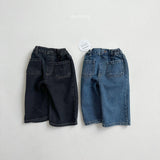 [minirobe] Autumn pocket denim pants