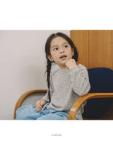 ［MELMEL］Flower ribbed longsleeve tee