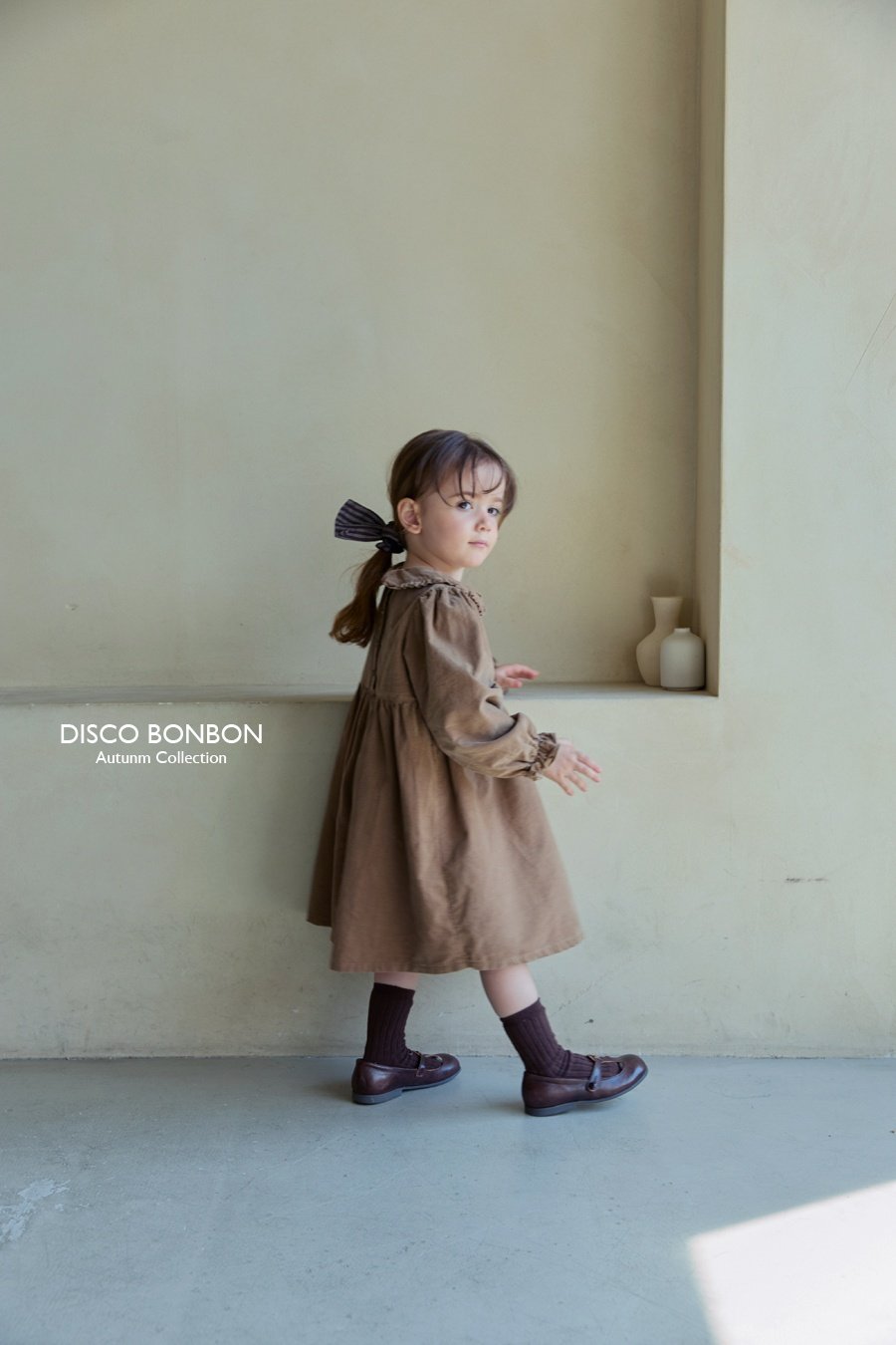［DISCO BONBON］Latte corduroy one-piece