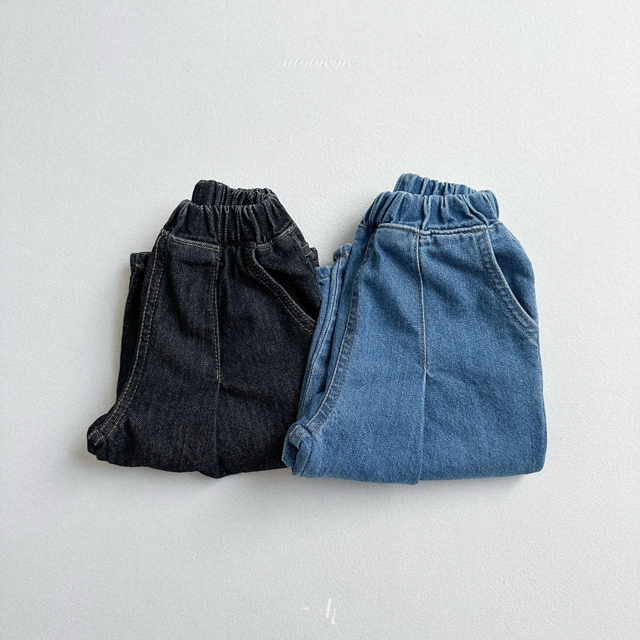 [atomeme] Jump dart denim pants
