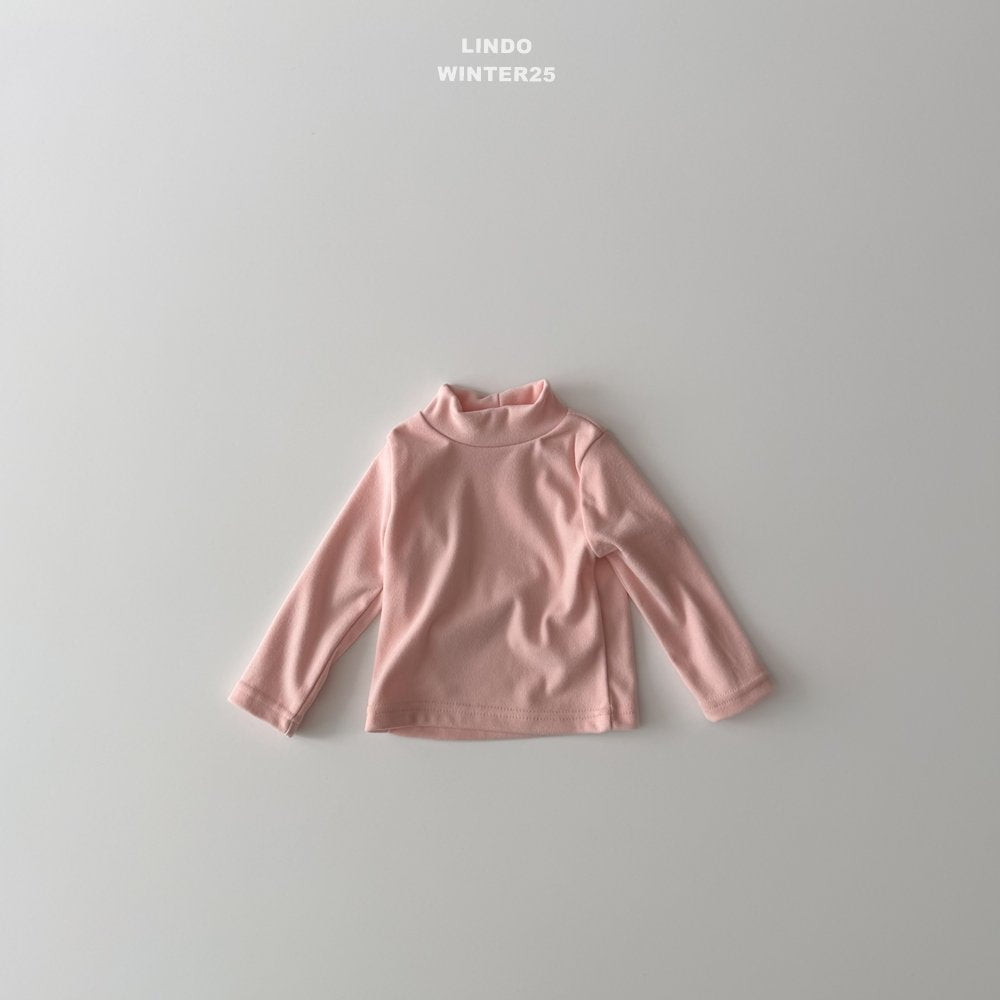 ［LINDO］Basic half neck tee