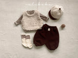 ［valubebe］Soft stripe half neck tops (baby & kids)