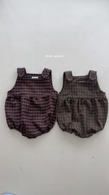 ［mimi market］Olly suspender rompers