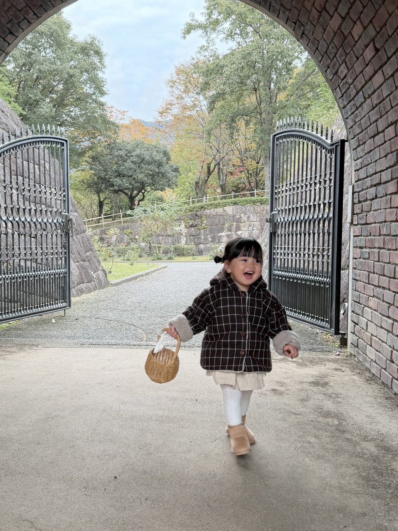 ［mimi market］Check boa jumper