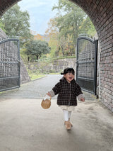 ［mimi market］Check boa jumper