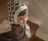 ［HIBYEBEBE］Jacquard knit set (tops & bonnet)