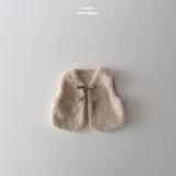 ［LINDO］Betty fur ribbon vest