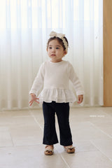 ［bebenine］Black Pink Flare Pants