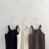 [minirobe] Curly suspenders jumpsuit