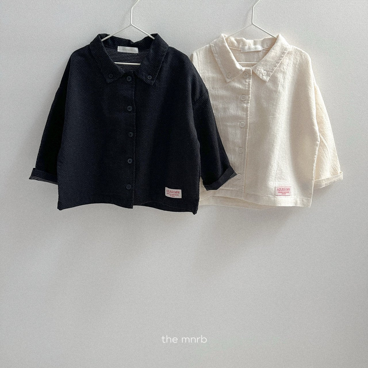 [minirobe] Salt collar shirt