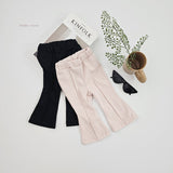 ［bebenine］Black Pink Flare Pants