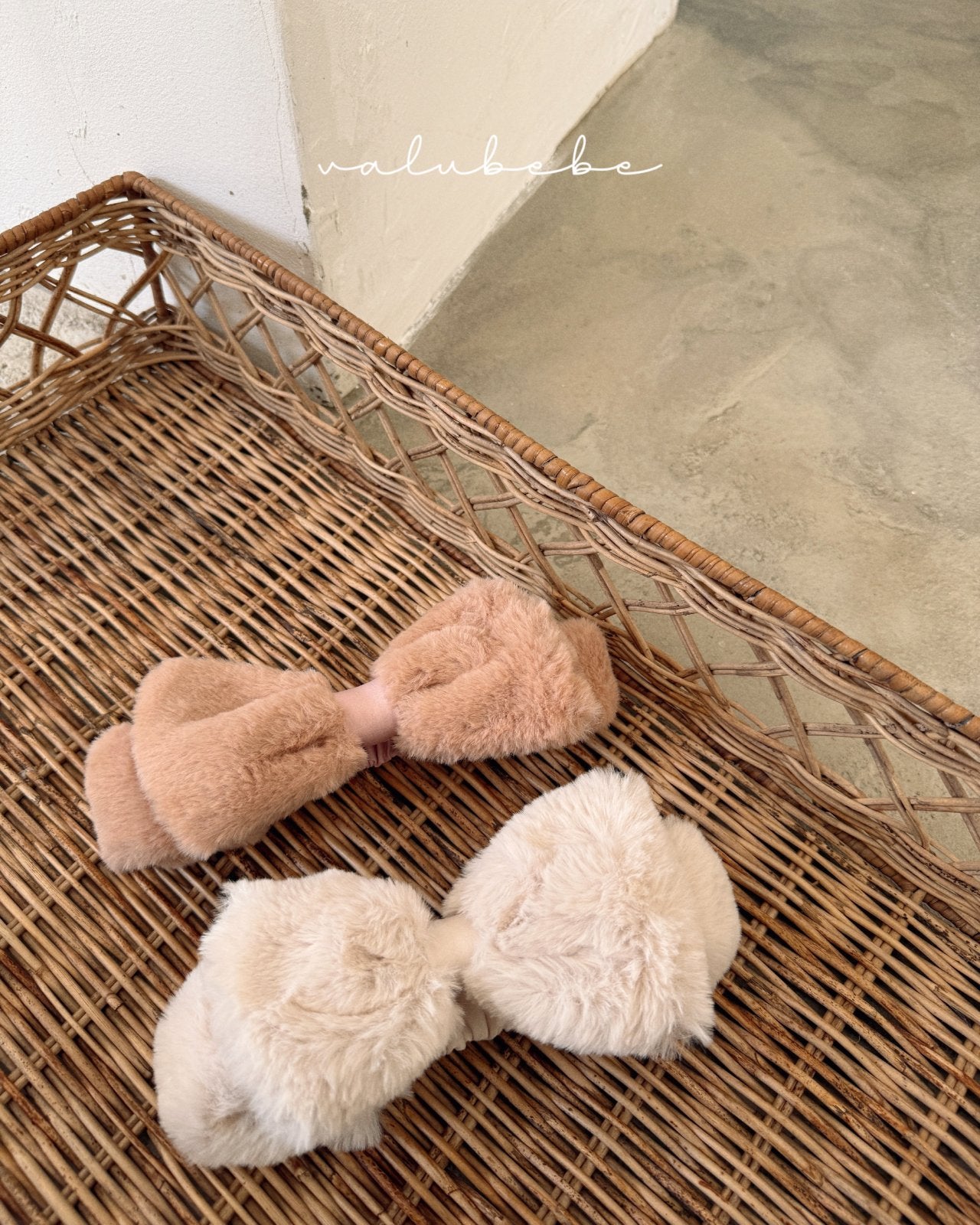［valubebe］Fur ribbon hairband (baby)