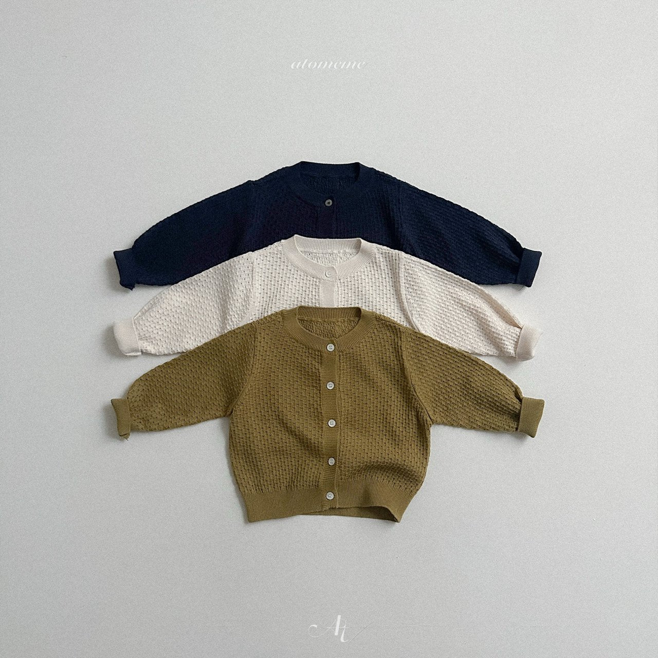 [atomeme] Chestnut knit cardigan