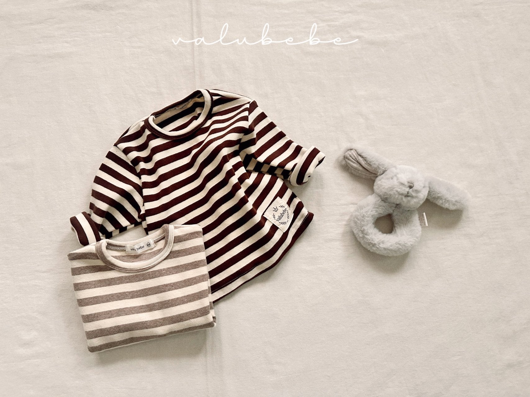 ［valubebe］Soft stripe tops (baby & kids)