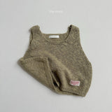 [minirobe] Square-neck knit vest