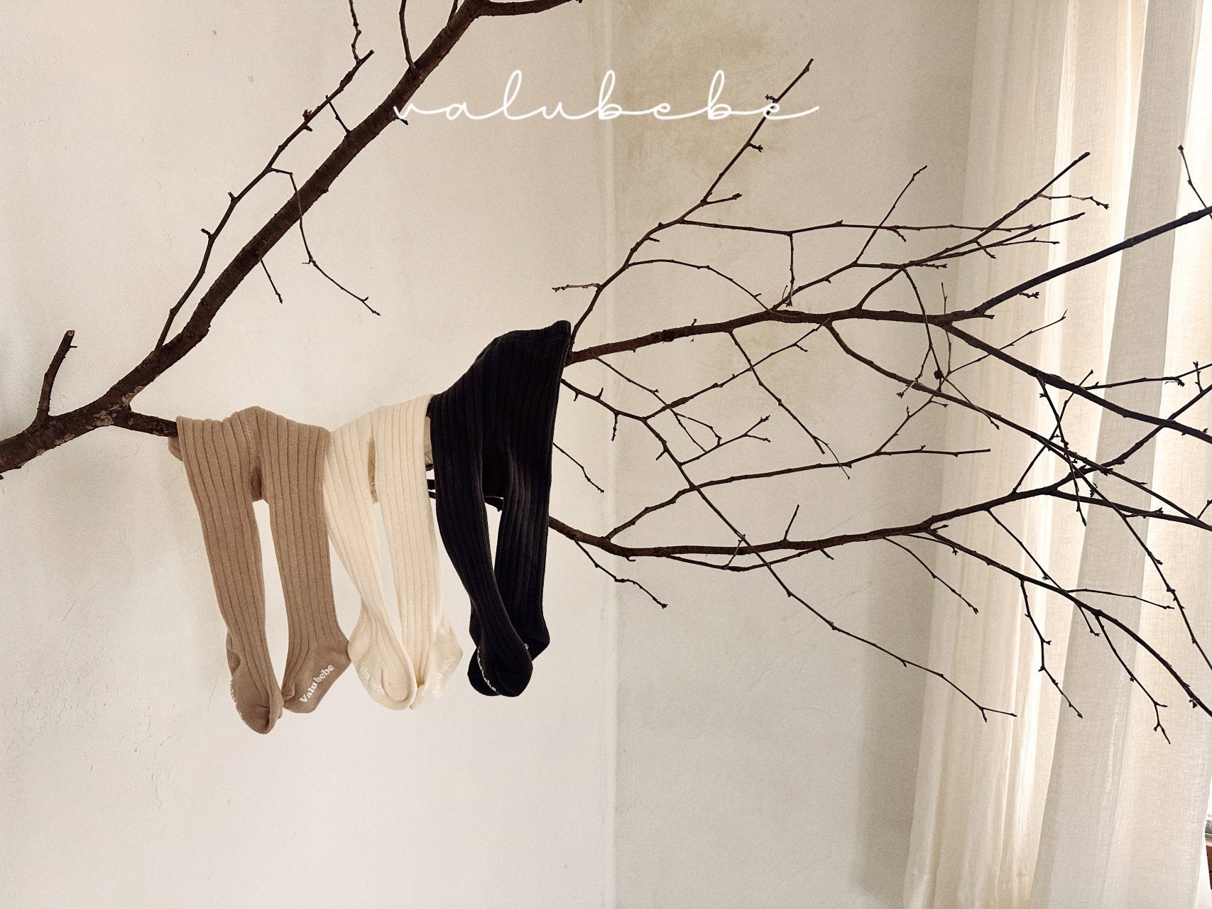 ［valubebe］Valu rib rib tights (baby)