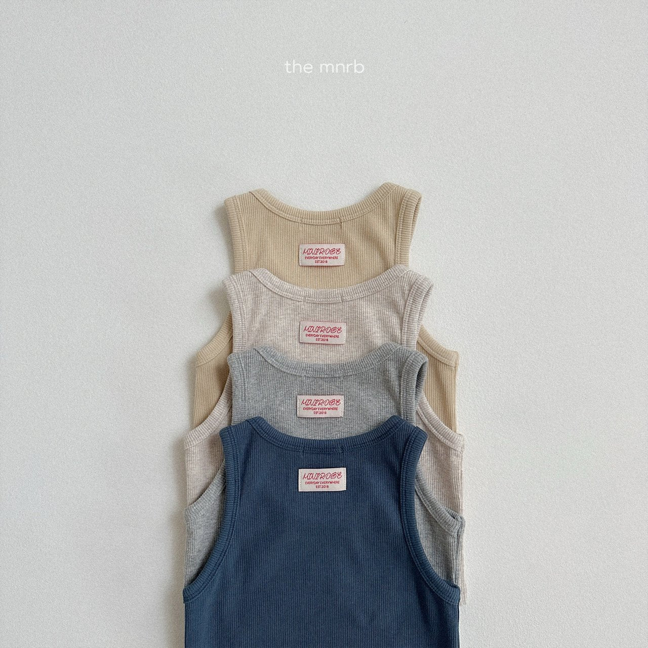 [minirobe] Stretch ribbed sleeveless