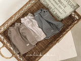 ［valubebe］Soft stripe half neck tops (baby & kids)
