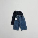 [minirobe] Autumn pocket denim pants