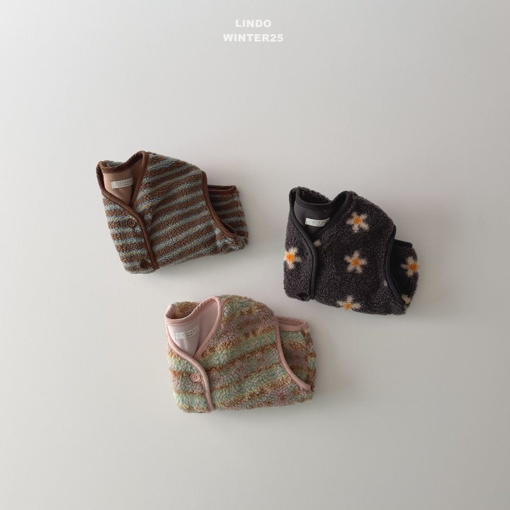 ［LINDO］Woody boa vest