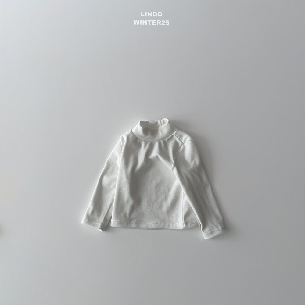 ［LINDO］Basic half neck tee